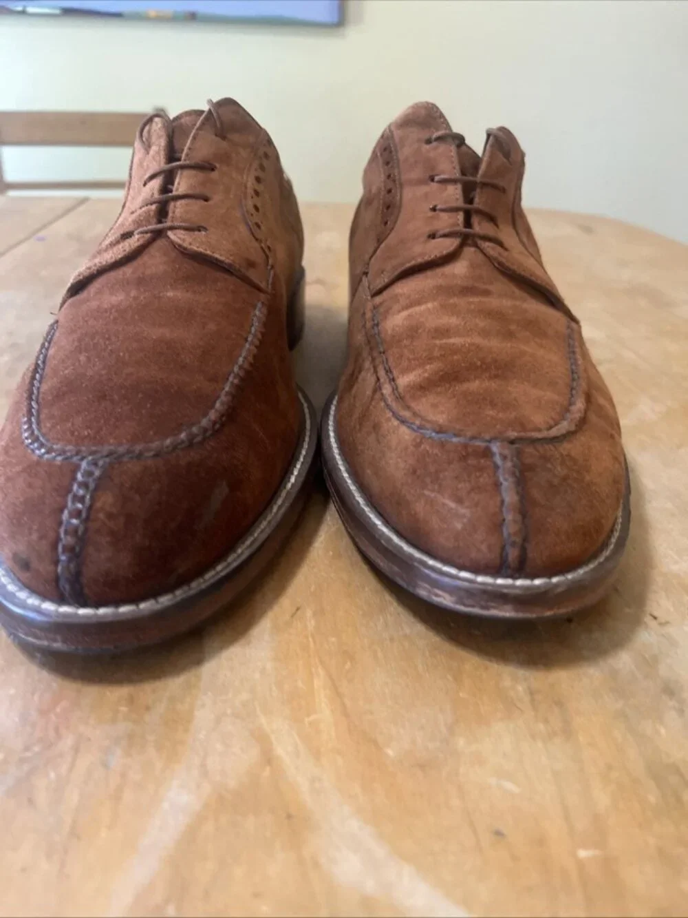 Alan Payne Wembley Ike Behar Brown Leather Lace Up Mens Shoe Sz 11.5 Split Toe
